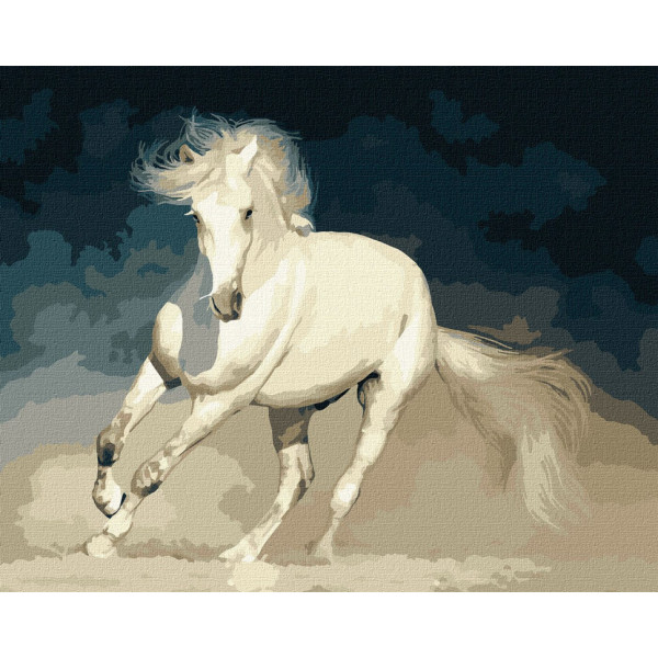 Картина за номерами "Біла грація" Ідейка KHO4324 40х50 см