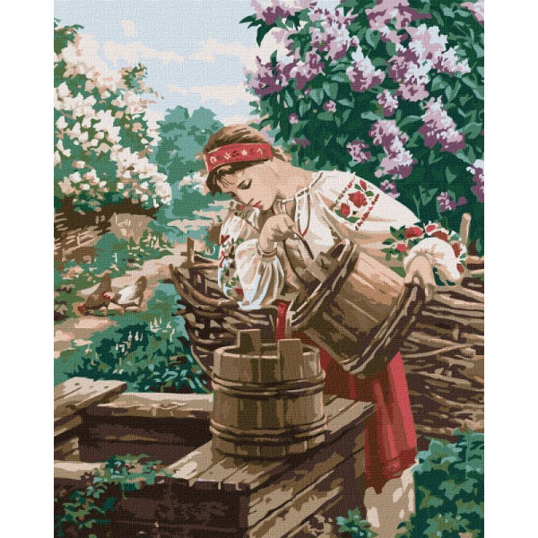 Картина по номерам "Наталка Полтавка" ©Сергей Лобач Идейка KHO4964 40х50 см