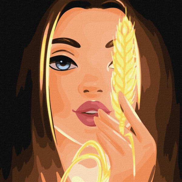 Картина по номерам "Пшеница" ©krizhanskaya Идейка KHO2591 40х40 см