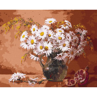 Картина по номерам "Букет ромашек" ©Сергей Лобач Идейка KHO3222 40х50 см