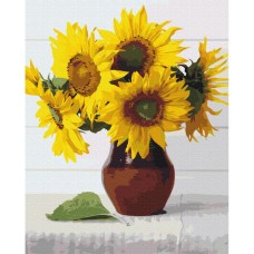 Картина за номерами "Сонце-квіти" Brushme BS52541 40х50 см