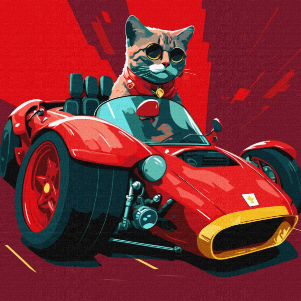 Картина по номерам "Жизнь на скорости" ©pravda.dmtr Идейка KHO4481 40х40 см