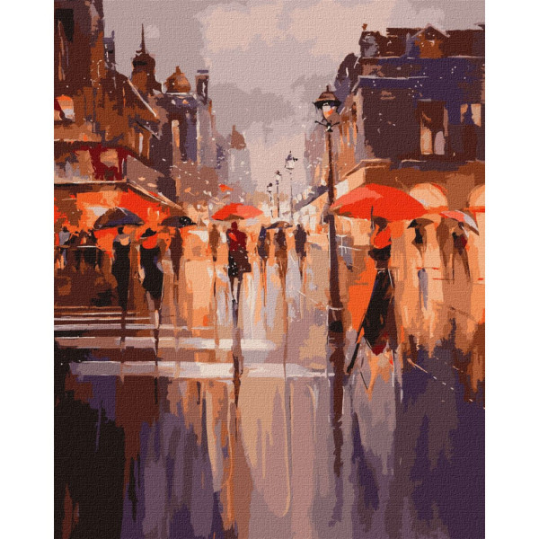 Картина по номерам "Праздничная атмосфера" ©BOND Tetiana Идейка KHO2194 40х50 см