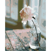 Картина по номерам "Утонченный пион" BS28245  Brushme 40х50 см