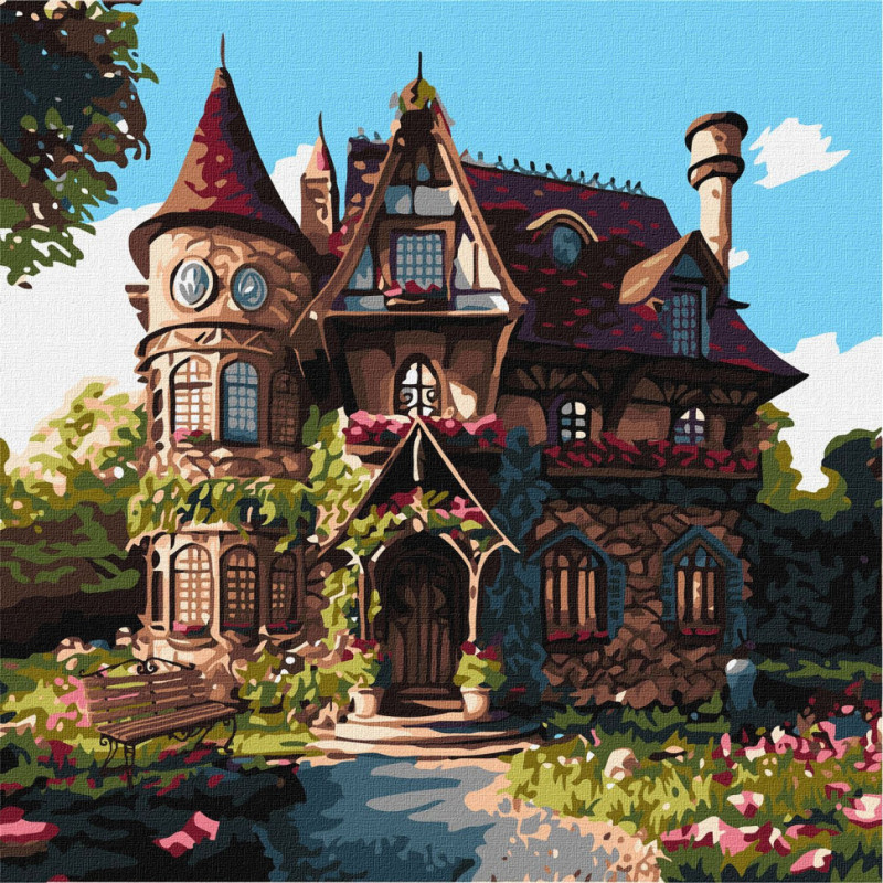 Картина за номерами "Затишний палац" ©art_selena_ua KHO6330 40x40 см Ідейка