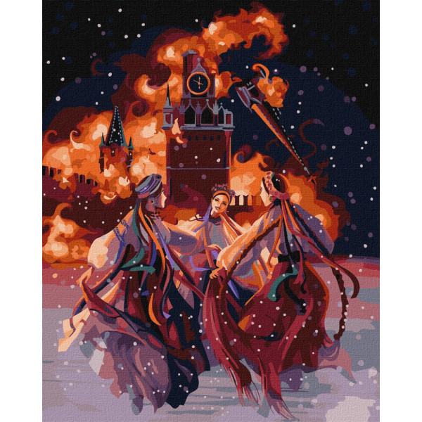 Картина по номерам "Огонь свободы" ©Jennifer Sikora KHO5088 40х50 см Идейка