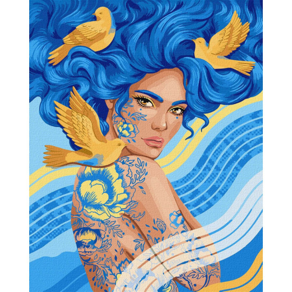 Картина за номерами "Птахи щастя" ©pollypop92 KHO2545 40х50 см