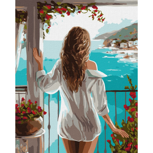 Картина по номерам "Морская даль" ©art_selena_ua Идейка KHO8316 40х50 см