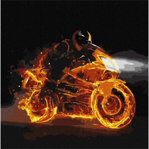 Набор картин по номерам 2 в 1 Идейка "Уютный залив" 40х50 KHO6311 и "Пылающая скорость" 40х40 KHO5029