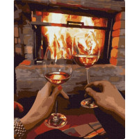 Картина за номерами "Вечір для двох" BS51816, 40х50см