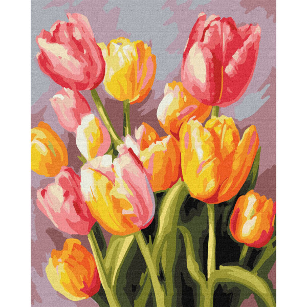 Картина по номерам "Весенний букет" KHO3268 40х50см