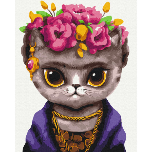 Картина за номерами "Киця Фріда" © Маріанна Пащук Brushme BS53119 40x50 см
