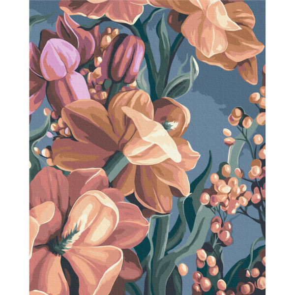 Картина за номерами "Стилізована матіола. Диптих 2" © Yana Biluhina Brushme BS53926 40x50 см