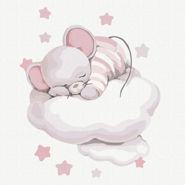 Картина по номерам "Путешествие по облачку" KHO6022 30х30 см