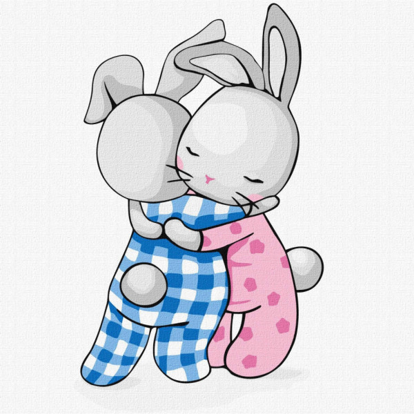 Картина за номерами "Обіймашки" KHO6130 25х25 см