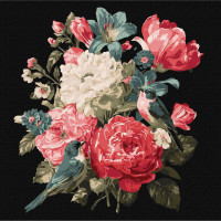 Картина по номерам "Букет жизни" ©art_selena_ru KHO5181, 30х30 см