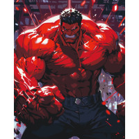 Картина по номерам "Красный Халк" 16522-AC 40х50 см