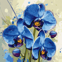 Картина по номерам "Нежная орхидея" ©art_selena_ua KHO3344, 40х40 см