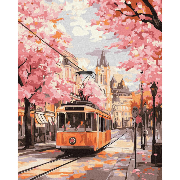 Картина по номерам "Розовый путь" ©art_selena_ua KHO6388, 40х50 см