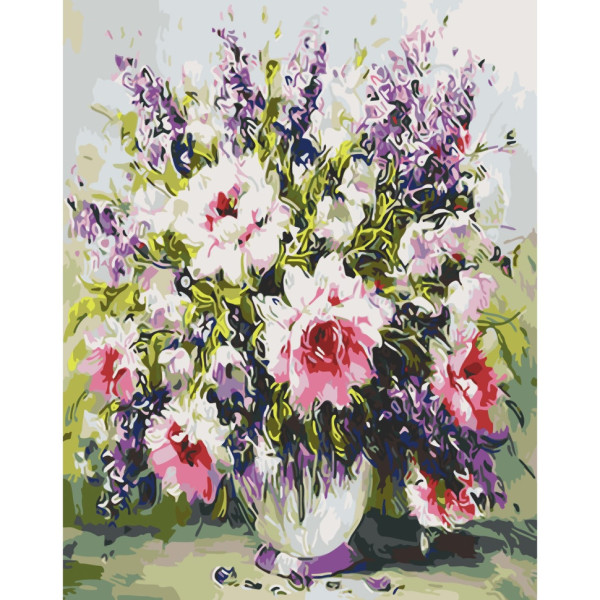 Картина по номерам "Пестрый букет" Art Craft 12154-AC 40х50 см