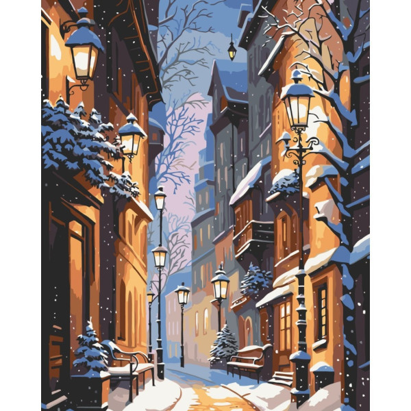 Картина по номерам "Зимний город" 11050-AC 40х50 см