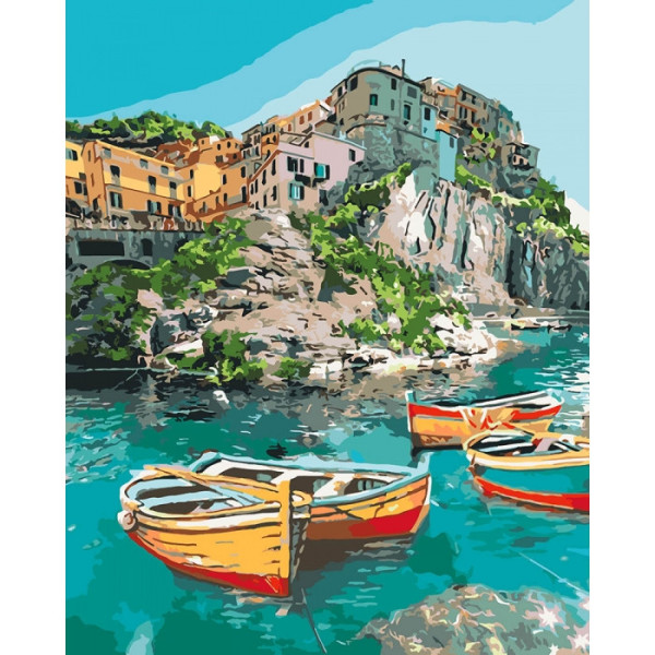 Картина по номерам. "Уютная бухта"  KHO2741, 40х50 см