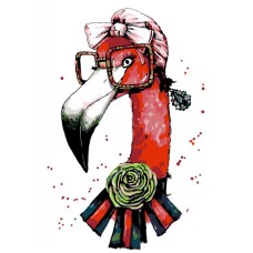 Картина по номерам. Rosa „Fashion Flamingo“ 35х45см N00013207