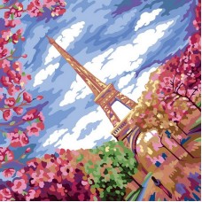 Картина за номерами. "Весна в Парижі" 40 * 40см KpNe-02-02