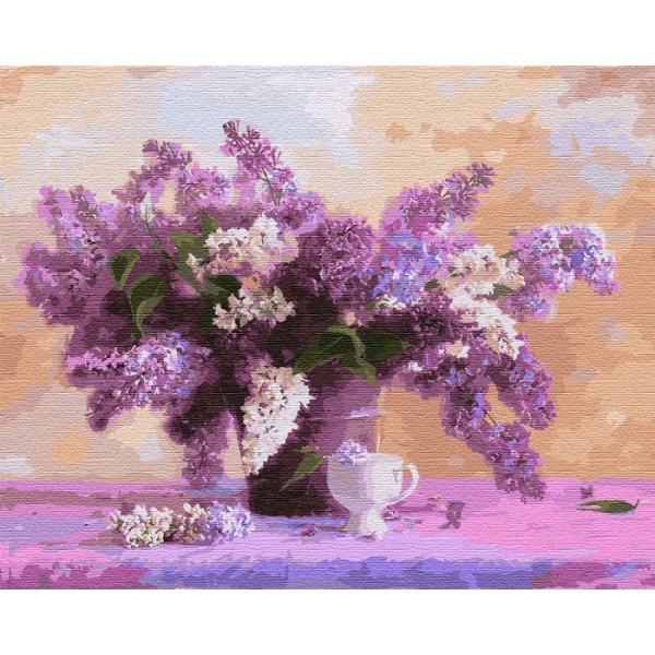 Картина по номерам. "Яркий букет сирени" 40*50см KHO3111