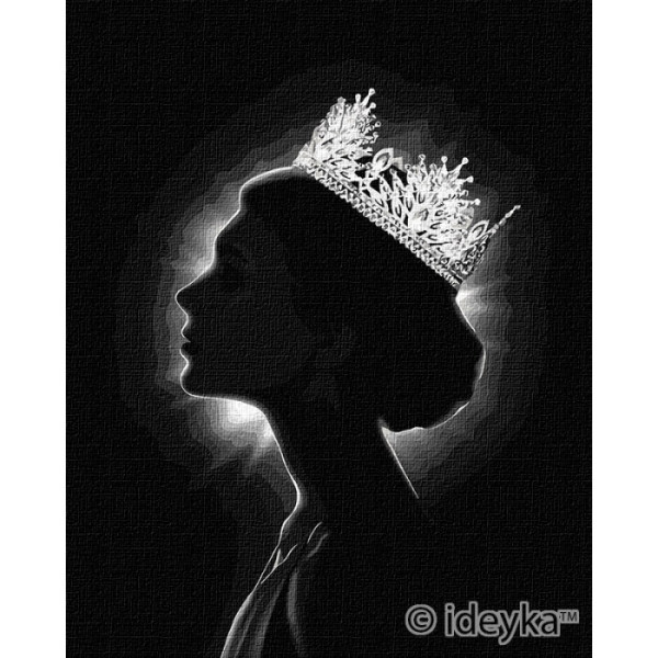 Картина по номерам. "Ты - королева" 40*50см KHO4786