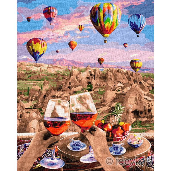 Картина по номерам. Идейка "Волшебная Каппадокия" 40х50 см KHO2837