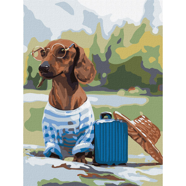 Картина по номерам. Идейка "Маленький путешественник" 30х40см KHO4275