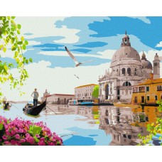 Картина по номерам "Яркая Венеция" Идейка KHO3620 40х50 см