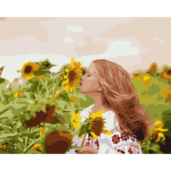 Картина за номерами "Українське сонце" Ідейка KHO4820 40х50см