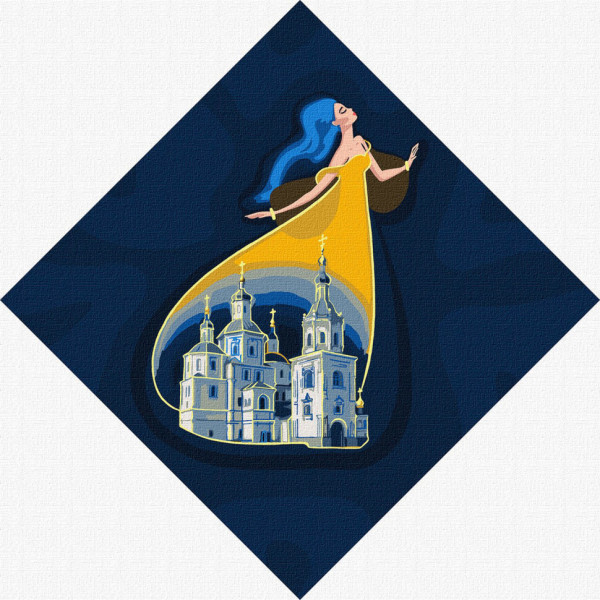 Картины по номерам "Берегиня Сум" Идейка KHO4931 30х30см