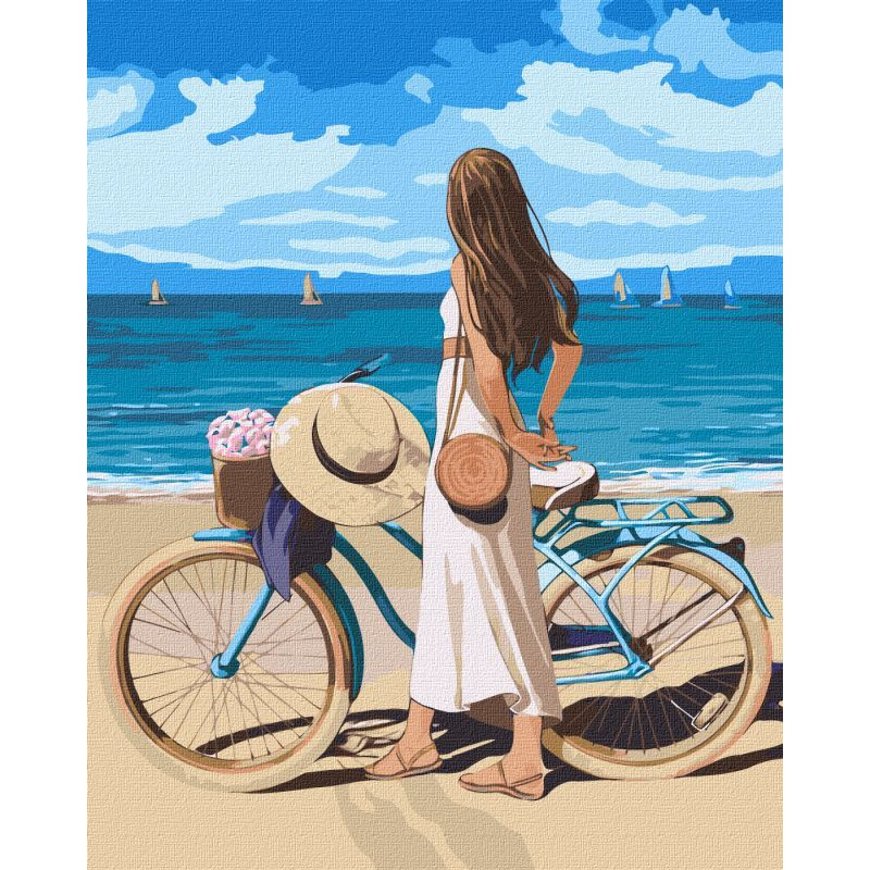Картина за номерами "Морське узбережжя" ©Kira Corporal Ідейка KHO4999 40х50 см