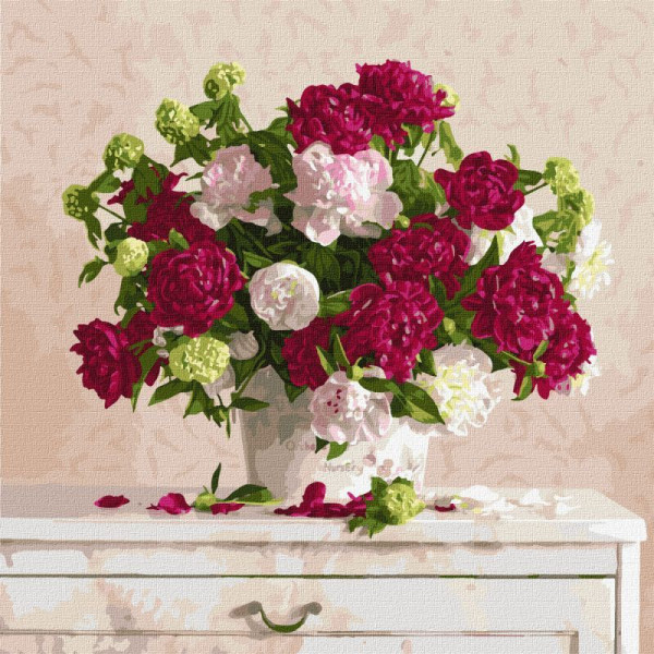 Картина за номерами "Два кольори" ©Ira Volkova Ідейка KHO13121 50х50 см