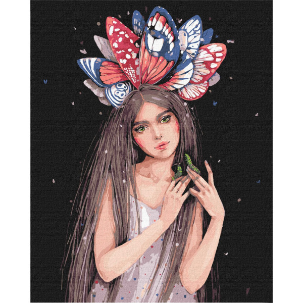 Картина по номерам "Краски бабочек" ©lesya_nedzelska_art Идейка KHO4996 40х50 см