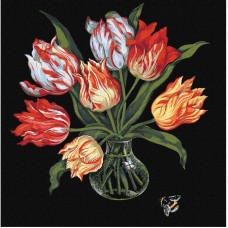 Картина за номерами "Витончені тюльпани" ©kovtun_olga_art Ідейка KHO3216 40х40 см