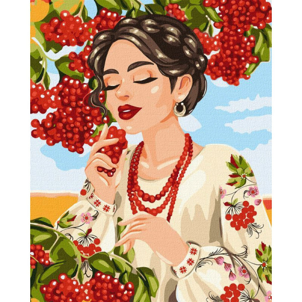 Картина за номерами "Червона Калина" ©krizhanskaya Ідейка KHO4575 40х50 см