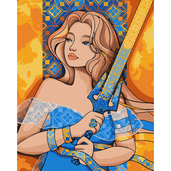 Картина за номерами "Отважна" ©mosyakart Ідейка KHO2593 40х50 см