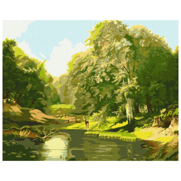 Картина по номерам "Семья оленей" ©ArtAlekhina Идейка KHO2885 40х50 см