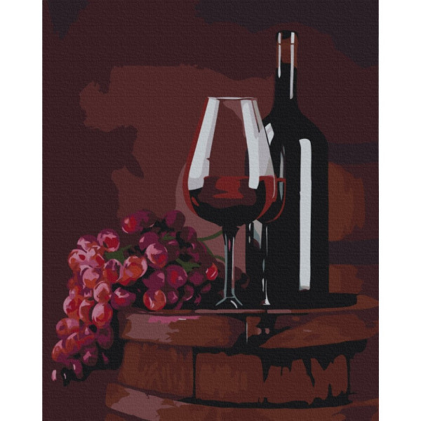Картина за номерами "Келих червого" © Valentyna Ivanovа Brushme BS53488 40х50 см