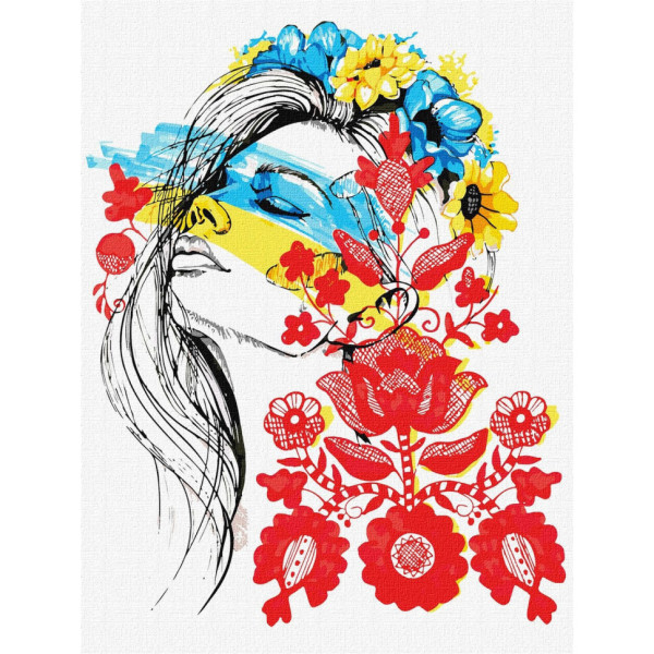 Набор картин по номерам 2 в 1 Идейка "Мать Украина" 40х50 KHO4910 и "Молодость" 30х40 KHO4988