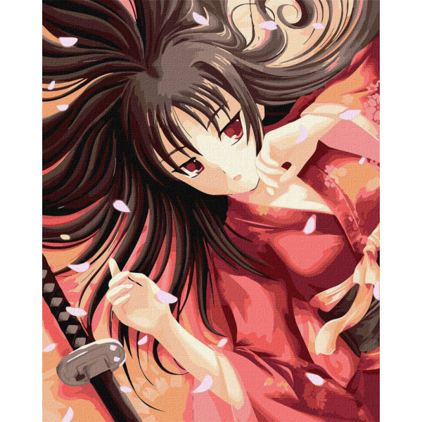 Набор картин по номерам 2 в 1 Идейка "Таинственная гейша" 40х50 KHO4888 и "Жизнь на скорости" 40х40 KHO4481