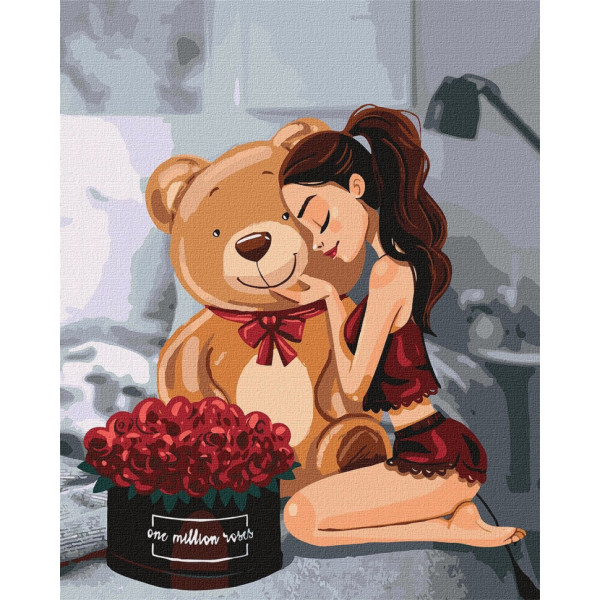 Набор картин по номерам 2 в 1 "One million roses" 40х50 KHO4606 и "Уютный дворец" 40х40 KHO6330