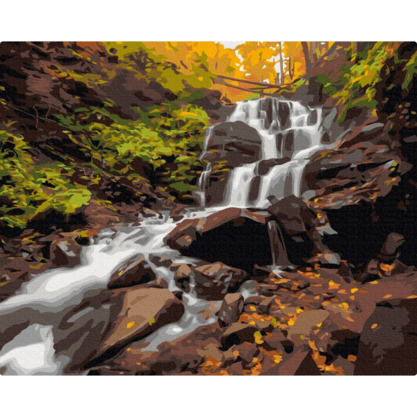 Картина за номерами "Водоспад Шипіт" © Sergiy Stepanenko BS53788, 40х50см