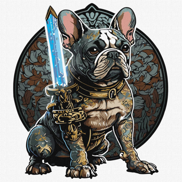 Картина по номерам "Суровый страж" KHO6569 40х40см