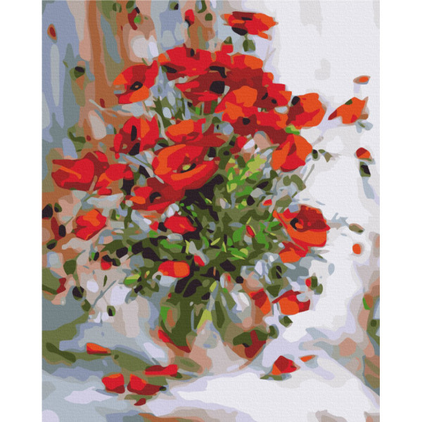 Картина за номерами "Масляні маки" Brushme BS52783 40x50 см