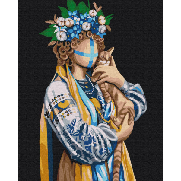 Картина за номерами "Українка" ©Valeriya Macarenco Brushme BS53446 40x50 см